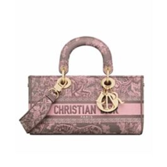 Replica Christian Dior Medium Lady D-Joy Bag Pink