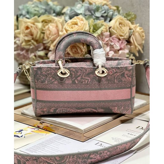 Replica Christian Dior Medium Lady D-Joy Bag Pink
