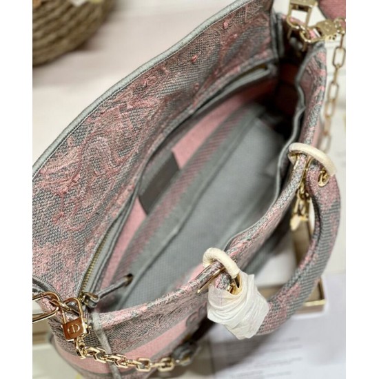 Replica Christian Dior Medium Lady D-Joy Bag Pink