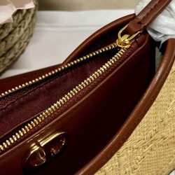 Replica Christian Dior 30 Montaigne Hobo Avenue Mini Bag Apricot