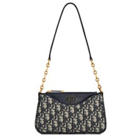 Replica Christian Dior 30 Montaigne Hobo Avenue Mini Bag Dark Blue