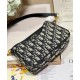 Replica Christian Dior 30 Montaigne Hobo Avenue Mini Bag Dark Blue