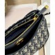 Replica Christian Dior 30 Montaigne Hobo Avenue Mini Bag Dark Blue