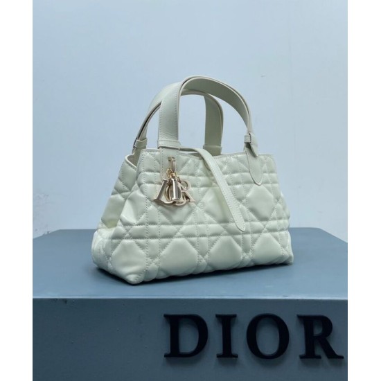 Fake Christian Dior Small /Medium Dior Toujours Bag Cream Replica