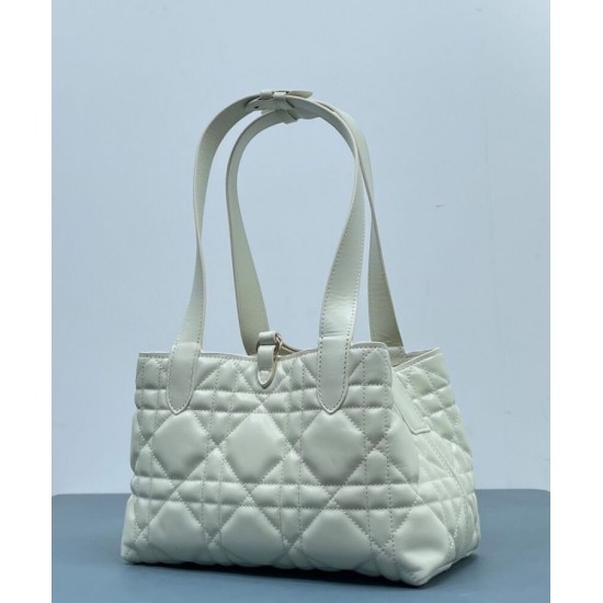 Fake Christian Dior Small /Medium Dior Toujours Bag Cream Replica