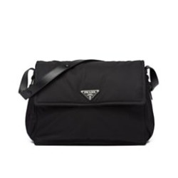 Replica Prada Re-Nylon Large Padded Shoulder Bag 1BD256 Black