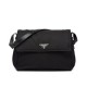 Replica Prada Re-Nylon Large Padded Shoulder Bag 1BD256 Black