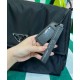 Replica Prada Re-Nylon Large Padded Shoulder Bag 1BD256 Black