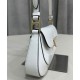 Replica Prada Brushed Leather Shoulder Bag 1BD345 White Replica Prada Brushed Leather Shoulder Bag 1BD345 White