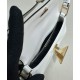Replica Prada Brushed Leather Shoulder Bag 1BD345 White Replica Prada Brushed Leather Shoulder Bag 1BD345 White
