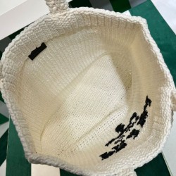 Replica Prada Crochet Tote Bag 1BG392 Cream