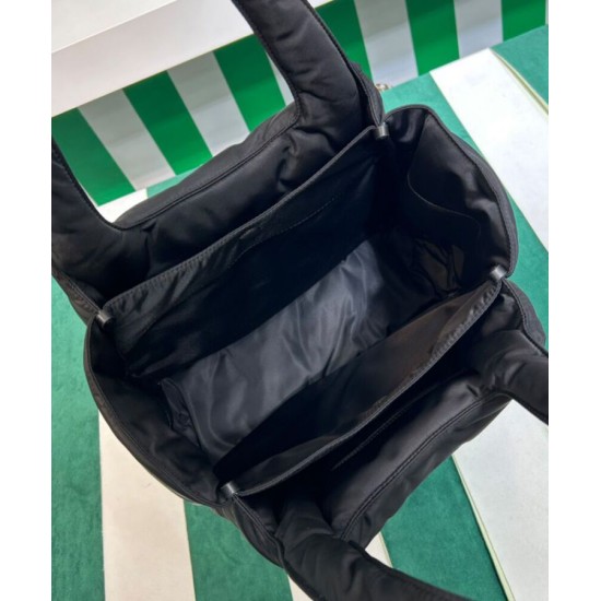 Replica Prada Large Padded Re-Nylon Tote Bag 1BG449 Black