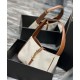 Replica YSL Saint Laurent Le 5 A 7 Bag Canvas And Leather Coffee