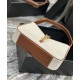Replica YSL Saint Laurent Le 5 A 7 Bag Canvas And Leather Coffee