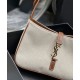 Replica YSL Saint Laurent Le 5 A 7 Bag Canvas And Leather Coffee