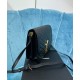 Fake YSL Saint Laurent Solferino Medium Supple Satchel Bag In Quilted Lambskin Black Replica