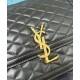 Fake YSL Saint Laurent Solferino Medium Supple Satchel Bag In Quilted Lambskin Black Replica