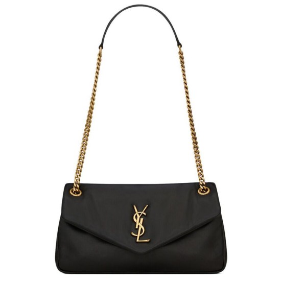 Replica YSL Saint Laurent Calypso Bag Decorated With The Cassandre Black