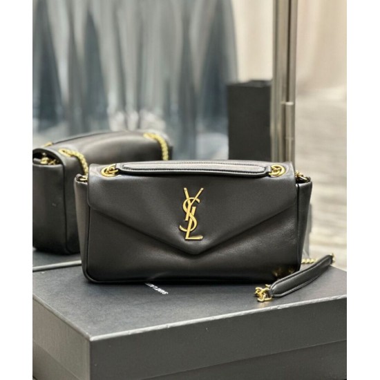 Replica YSL Saint Laurent Calypso Bag Decorated With The Cassandre Black