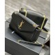 Replica YSL Saint Laurent Calypso Bag Decorated With The Cassandre Black
