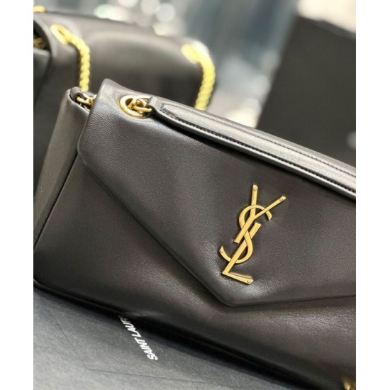 Replica YSL Saint Laurent Calypso Bag Decorated With The Cassandre Black