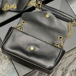 Replica YSL Saint Laurent Calypso Bag Decorated With The Cassandre Black