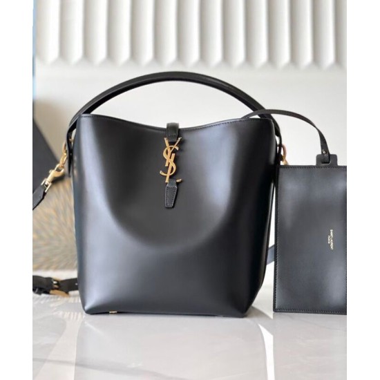 Fake YSL Saint Laurent Le 37 In Shiny Bag Black Replica