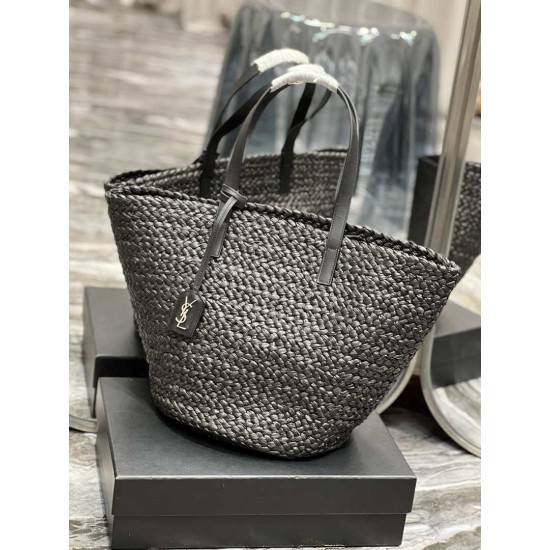 Replica YSL Saint Laurent Tote Panier Maxi Bag 693242 Black