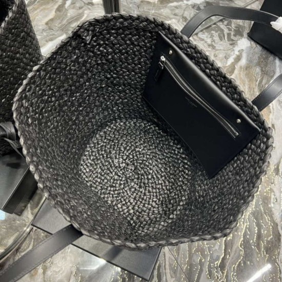 Replica YSL Saint Laurent Tote Panier Maxi Bag 693242 Black