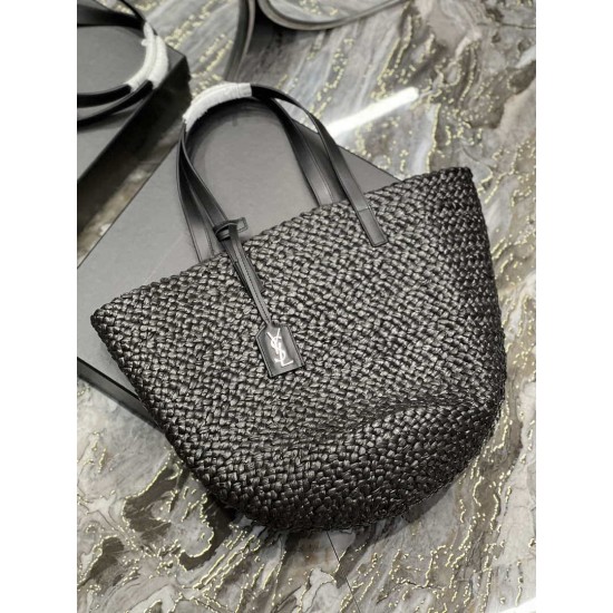 Replica YSL Saint Laurent Tote Panier Maxi Bag 693242 Black