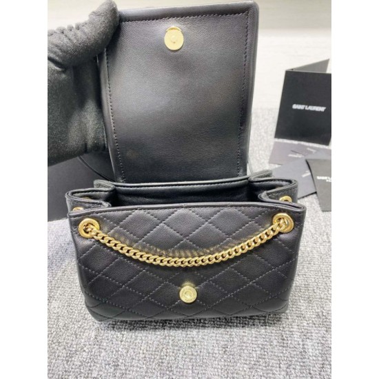 Replica YSL Saint Laurent Nolita Bag Black Gold