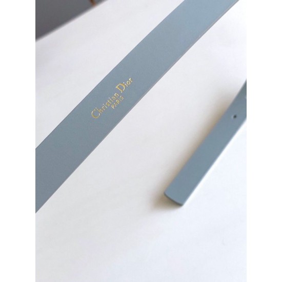 Replica Dior Saddle 20MM Belt Grey 