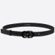Fake Dior Saddle 20MM Belt Matte Calfskin Black  Replica