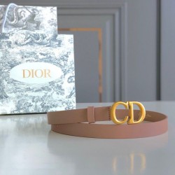 Replica Dior Saddle 20MM Belt Calfskin Nude 