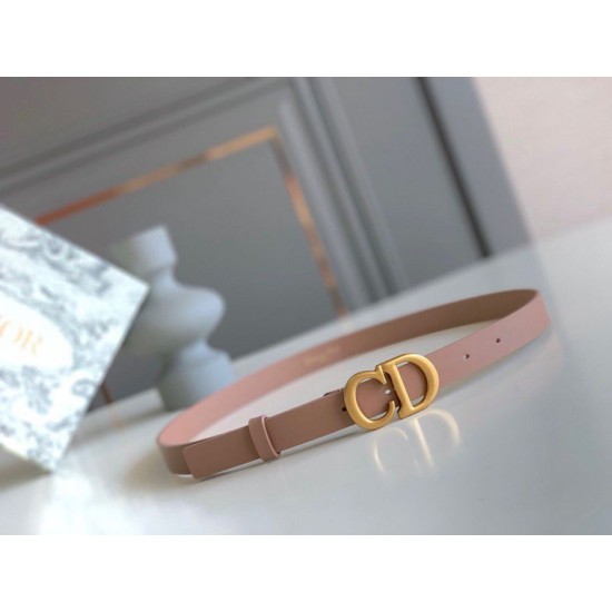 Replica Dior Saddle 20MM Belt Calfskin Nude 