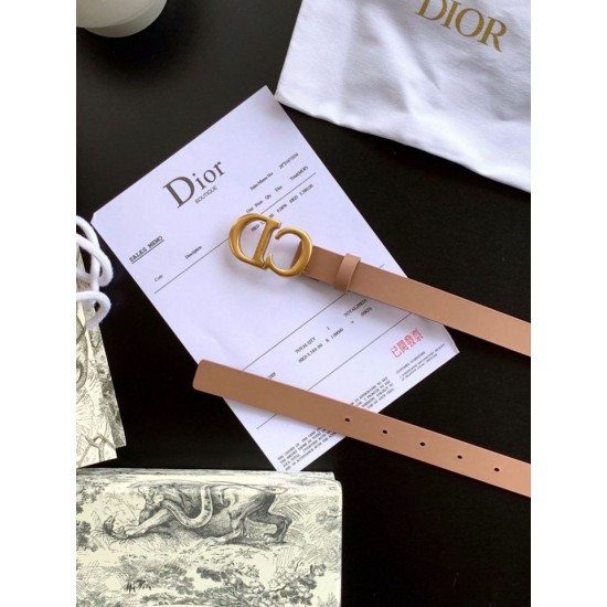 Replica Dior Saddle 20MM Belt Calfskin Nude 