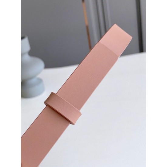 Replica Dior Saddle 20MM Belt Calfskin Nude 