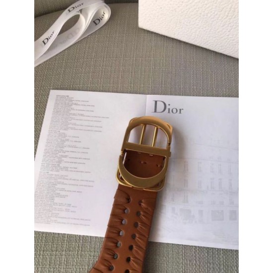 Replica Dior 30 Montaigne 40MM Belt Camel