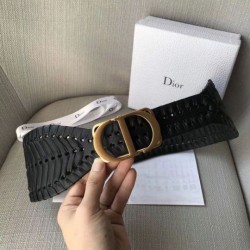 Fake Dior 30 Montaigne 40MM Belt Black  Replica