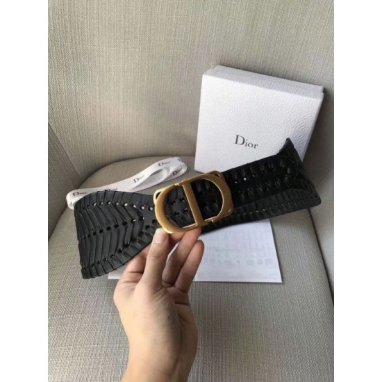 Fake Dior 30 Montaigne 40MM Belt Black  Replica