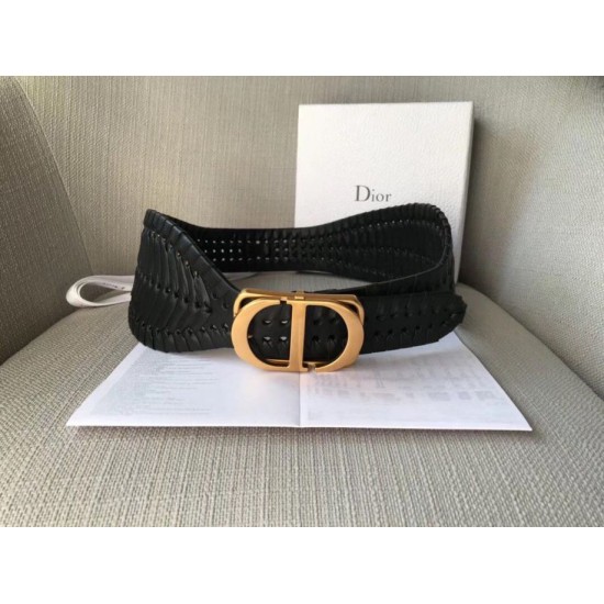 Fake Dior 30 Montaigne 40MM Belt Black  Replica