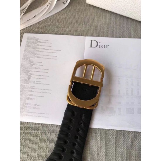 Fake Dior 30 Montaigne 40MM Belt Black  Replica