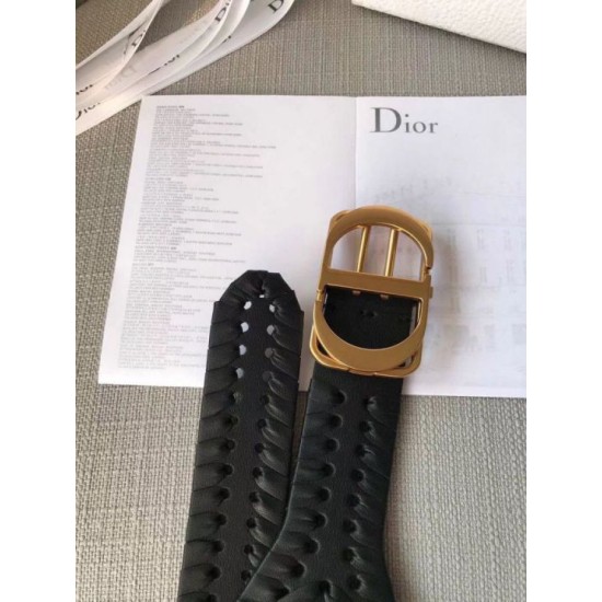Fake Dior 30 Montaigne 40MM Belt Black  Replica