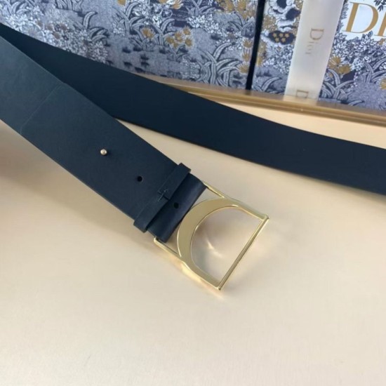 Fake Dior 30 Montaigne 40MM Belt Smooth Calfskin Black Replica