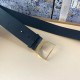 Fake Dior 30 Montaigne 40MM Belt Smooth Calfskin Black Replica