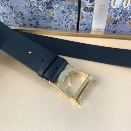 Fake Dior 30 Montaigne 40MM Belt Smooth Calfskin Black Replica
