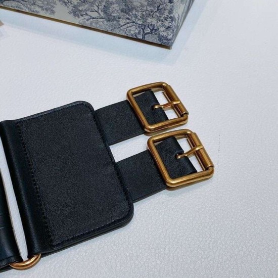 Replica Dior D-Waist Belt 100MM Black Replica Dior D-Waist Belt 100MM Black