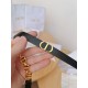 Fake Dior Caro 15MM Belt Calfskin and Chain Black Replica