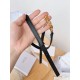 Fake Dior Caro 15MM Belt Calfskin and Chain Black Replica