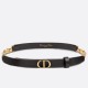 Fake Dior Caro 15MM Belt Calfskin and Chain Black Replica